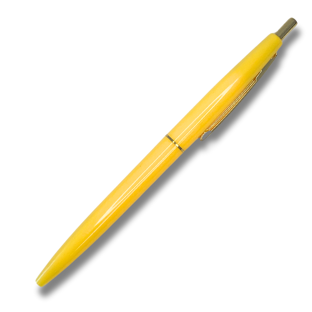 Colourful Click Pen-yellow