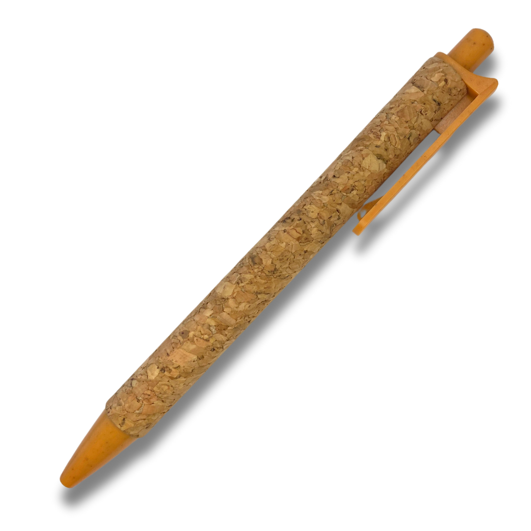 Cork & Eco-Plastic Pen-orange