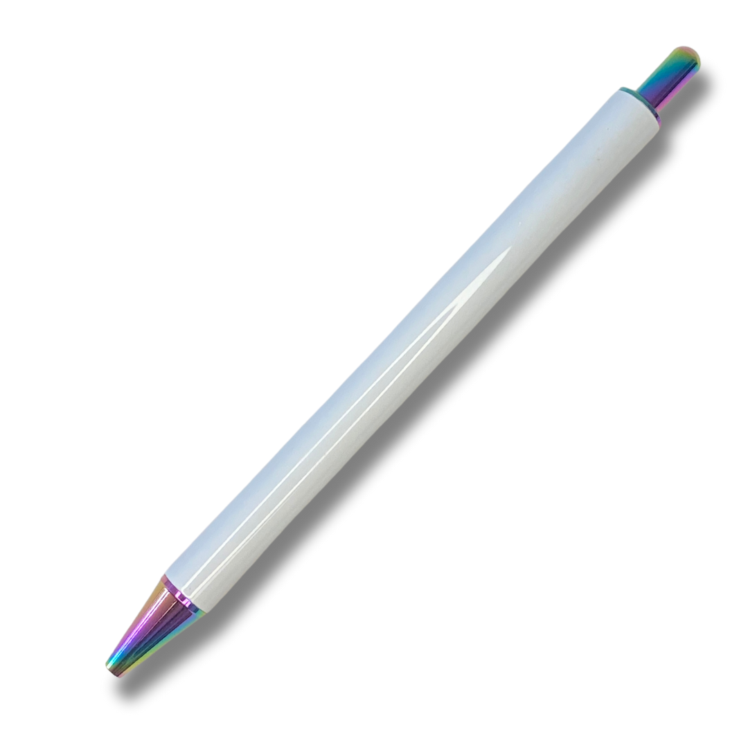 Metallic Clipless Pen-Multi-Colour_White