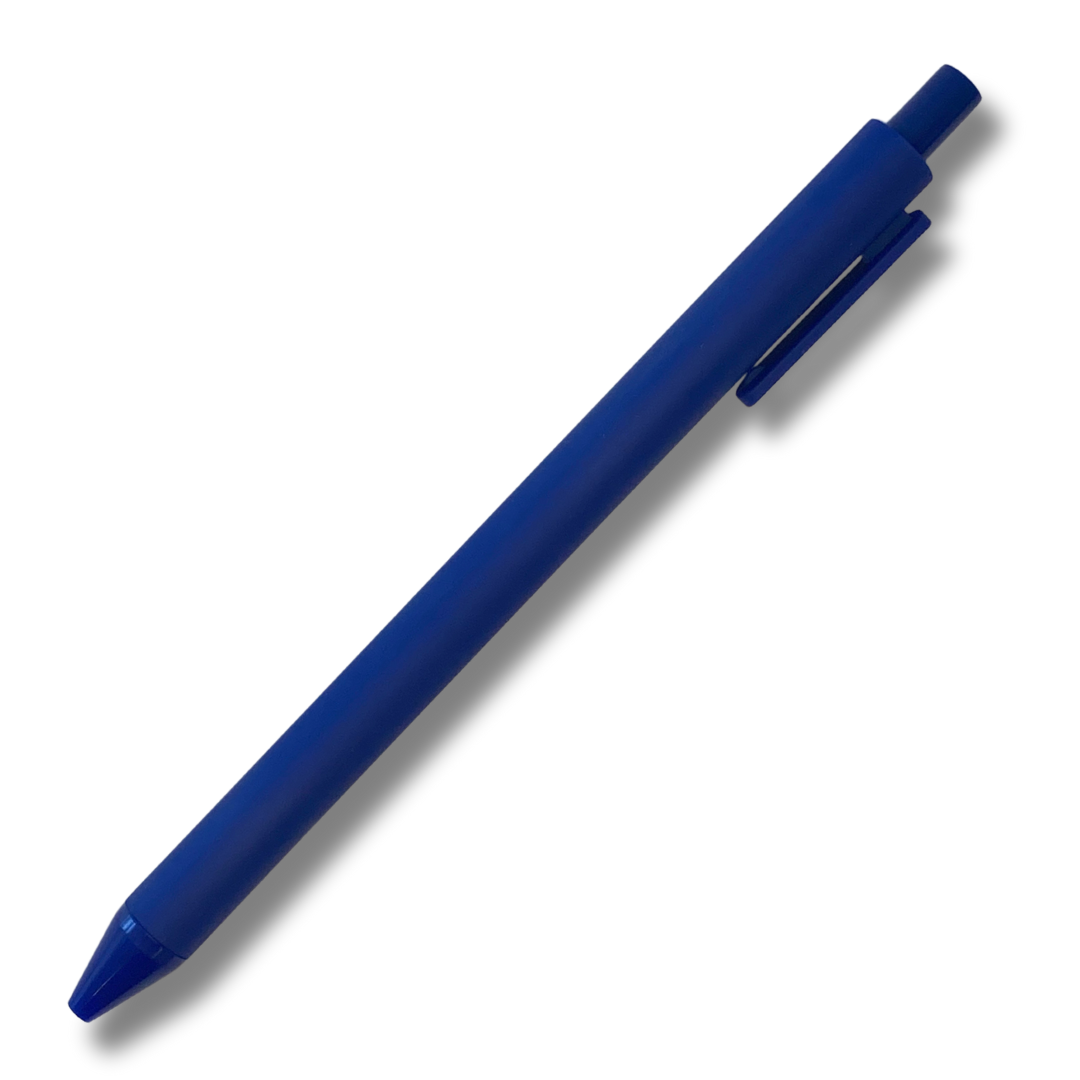 Solid Colour Barrel Pen-dark blue